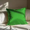 Almohada de Seda y Satén Más Vendida de Amazon, Lujo Ligero, Simple, Moderna para Sofá, Sala de Estar, Dormitorio, Mesita de Noche, Respaldo Grande, Cojín