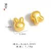 Pulsera Trenzada de Cuentas para Cabello, Pulsera de Cuentas para Joyería DIY, Pulsera de Cuentas con Cadena, Trébol de Cuatro Hojas Dorado Antiguo, Corazón, Conejo, Oso