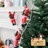 2026 Nuevas Decoraciones Navideñas Adornos para Árbol de Navidad Papá Noel Trepador Cuerda de Trepar Juguete Escena Arreglo de Ambiente