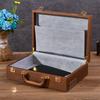 Caja de entrega de bienes raíces de cuero de PU con logotipo personalizado, caja de llaves, caja de regalo, caja de herramientas, embalaje de cuero personalizado