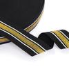Bandas Elásticas Doradas y Plateadas al por Mayor en Stock con Colores de 4 cm, Tejido Elástico de Poliéster para Pantalones y Ropa