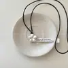 Collar con Colgante de Corazón Cepillado Igual que el de la Bloguera Coreana Diseño de Nicho Estilo Ins Cadena Larga para Suéter Accesorios Personalizados