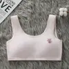 Roupa íntima para meninas, top pequeno para meninas em desenvolvimento, sutiã de algodão para estudantes do ensino fundamental II e médio, estilo coreano, adequado para meninas de 12 anos, design anti-impacto, top cropped