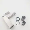 Grifo de Acero Inoxidable para Lavabo de Baño, Lavabo, Lavamanos de Encimera, Grifo de Acero Inoxidable 304 Frío y Caliente