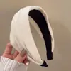 Temperamento Pressão Lavagem de Cabelo Carimbo de Cabelo Topo Craniano Alto Acessório de Cabeça Fio de Chiffon Faixa de Cabelo de Aba Larga Feminina 2025 Novo Faixa de Cabeça com Toque de Alta Qualidade