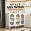 Balcón de cocina, comedor, mueble de vino de lujo ligero, mueble de almacenamiento para té y bebidas, mueble de almacenamiento simple, vajilla, sala de estar de hierro forjado estilo nórdico