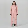 Traje de Esquí de una Pieza Supremo para Hombres y Mujeres, Impermeable al Viento e Impermeable, Equipo para Tabla Única y Doble, Traje de Algodón para Exteriores para Parejas