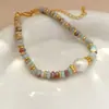 Pulseira com Contas de Pérola de Água Doce Natural e Pedra Shoushan para Mulheres 2025 Nova Pulseira Estilo Étnico Pulseira de Moda Retrô