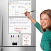 Calendario magnético con pegatinas, horario semanal personalizado, tablero magnético para mensajes, pizarra magnética borrable, pizarra blanca magnética suave, pegatinas para refrigerador