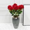 Rosa artificial Rosa Venta al por mayor decoración del hogar interior fábrica de flores artificiales al por mayor franela individual Rosa