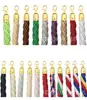 Cordão para Bastão de Concierge 1,5m Posto de Guarda de Aeroporto Suporte para Bandeira Coluna de Aço Inoxidável Bastão de Concierge Cordão Torcido de Nylon