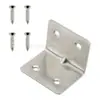 Amazon Fasteners Transfronterizos Piezas de Hierro Piezas Angulares Fijas de Esquina Recta Piezas Angulares Planas Barra Recta Ángulo de Fijación Hierro Ángulo Mesa y Silla
