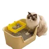 Filtro de Arena para Gatos Malla para Arena de Gato Caja de Arena Acero Inoxidable Tamiz de Polvo Herramientas de Limpieza para Gatos Caseras Colgador con Gancho Pala Suministros