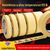 Fita de papel mascarante resistente a altas temperaturas alta aderência adesivo de proteção para pintura de carro cobertura de tinta marca sem cola Marca fabricante