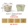 Maceta Cuadrada Estilo Chino para Suculentas Rectangular para Bonsái Jardín Molde de Plástico con Relleno Inferior y Cementado In Situ para Macetas
