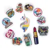 Parches Bordados al por Mayor, Insignias Bordadas por Computadora, Insignias Punk, Parches Decorativos para Ropa de Pintalabios de Unicornio