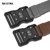 Cinturón de Lona de Alta Elasticidad Baluma Cinturón Táctico de Nailon para Hombre Cinturón de Hebilla de Moda Cinturón Versátil para Pantalones