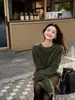 Ropa Zhengqite/[Estética de Atmósfera] Serie Cepillada de Lana y Cachemira Tops Cárdigan de Punto Suave para Mujer #