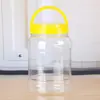 Suministro de fábrica botella de miel de 3 kg frasco de plástico PET engrosado sellado caja de almacenamiento de alimentos transparente frasco de almacenamiento de boca ancha