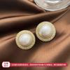 Agulha de prata Vintage Óleo Gota Flor Oval Brincos Francês Elegante Elegante Elegante Elegante Brincos Internet Celebridade Moda Novos Brincos Atacado