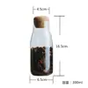 Frasco de Almacenamiento Transparente, Frasco Casero para Café, Frasco de Almacenamiento para Cocina, Frasco para Dulces, Frasco para Té, Tapón de Corcho, Botella de Vidrio, Sellado
