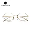 Estilo Literario Estilo Hong Kong Gafas de Carey Montura Redonda Doradas Retro Gafas para Miopía para Mujeres con Caras Grandes Aspecto Adelgazante Montura de Gafas Elegante
