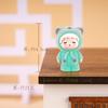 Urso Flocado Luminoso da Moda Moe Resina Enfeites Carro Escritório Criativo Mesa Bonito Decorativo Pequenos Enfeites
