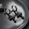 Pendientes de Cruz para Hombre, Pendientes Clásicos Transfronterizos de Amazon para Mujer, Incrustados con Circonita de Alta Calidad, Pendientes de Moda Europeos y Americanos