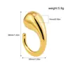 Moda Europea y Americana Anillo Vertical Irregular Moda Femenina Anillo Geométrico Irregular Anillo Multiestilo Mujeres