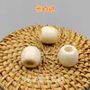 Acessórios de Miçangas para Tranças de Peruca de 17mm Headdress Tecido à Mão Presilha de Cabelo Elástico de Cabelo Dreadlocks Miçangas de Madeira Coloridas com Furo Grande