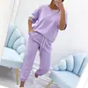 Verano 2025 Estación Independiente Aliexpress Estilo Popular Moda Casual Traje Estampado Desplazado Traje de Mujer Amazon