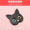 Accesorios de resina de gato con pupilas diferentes tridimensionales 3D hechos a mano pegamento de crema diy pegamento carcasa de teléfono móvil pasador de pelo accesorios para el cabello imanes para refrigerador
