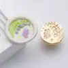 Novo produto série de reconhecimento de flores selo de pintura a fogo vegetal em relevo cabeça de selo de selo latão selo para diário flor de lírio flor de cerejeira