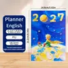 Amazon 2027 Planificador Diario en Inglés Transfronterizo A5 Libro de Horarios Planificador de Planificación Eficiente Logo Personalizado