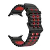 Correa deportiva de silicona bicolor para Samsung Watch Ultra 7 Ultra de 47 mm.