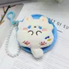 Monedero de Peluche Estilo Japonés de Dibujos Animados Lindo Cierre de Cremallera Mini Bolsa de Almacenamiento Colgante para Llavero Regalo para Niños Billetera Pequeña