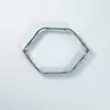Clipe hexagonal de manganês prateado direto da fábrica clipe elástico clipe de bolsa portátil dourado caixa acessórios de ferragem tamanho arbitrário