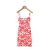 6597-24 Vestido con falda sexy de malla con estampado de estilo vacacional de las Spice Girls de invierno