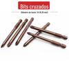 Bico de lote cruzado broca elétrica Chave de fenda pneumática bico de lote pneumático cabeça de lote de vento chave de fenda cruzada lote de parafuso plano