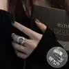 Anillo Exquisito de Elefante para Mujer Estilo Ins Sentido de Diseño Nicho Dulce Fresco Abierto Ajustable Anillo Lujo Ligero Elegante Celebridad de Internet Anillo Dedo Índice
