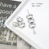 Contas Espaçadoras Prateadas Galvanizadas Estilo Y2K Furo Reto Contas Prateadas Quebradas Pacote de Material para Acessórios de Joias Artesanais DIY Acessórios para Colares e Pulseiras