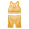 Sutiã Esportivo Respirável Sem Costura Vazado Costas Nadador Conjunto Fino para Yoga Fitness Costas Abertas Estilo Faixa Atacado