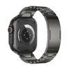 Adecuado para Apple Watch 5678910 Banda de Acero Inoxidable Hermes iWatch Hebilla de Botón Desmontable Pulsera Metálica