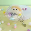 Nueva Bolsa Protectora para Muñeca de Algodón de 10 cm, Bolsa Colgante Transparente Anti-Rayaduras, Bolsa Multifuncional a Prueba de Polvo para Cosméticos al Salir