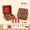Producción Personalizada de Recuerdos de Cabello Fetal y Dientes de Leche Cabello Fetal Vientre de Conejo Cordón Umbilical de Bebé Recién Nacido Caja de Colección de Madera