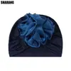Novo Estilo Chapéu Turbante Floral Grande Feminino, Chapéu Pulôver de Tecido Elástico, Chapéu Turbante Floral de Cor Sólida Mais Vendido na Amazon