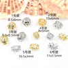 Ouro 18K Preenchido Micro-Cravejado t Contas Espaçadoras de Zircônia em Forma de Coração Quadrado Cristal DIY Pulseira de Pérolas Colar Acessórios de Cristal Acessórios de Joalheria