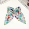 Estilo pastoral estilo bosque estampado floral degradado moño cola de golondrina accesorios para el cabello hechos a mano DIY ropa de muñeca bolsos accesorios de decoración de ropa