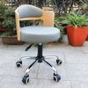 Respaldo de Madera Maciza Silla Elevable de Escritorio Apartamento Pequeño Moderno Sencillo Silla de Computadora de Estudio Silla de Estudiante Silla Giratoria Pequeña para el Hogar