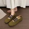 Sapatos Mary Jane retrô estilo francês com sola macia para mulheres, novo modelo outono 2026, tira cruzada, antiderrapante, sapatilhas confortáveis estilo balé